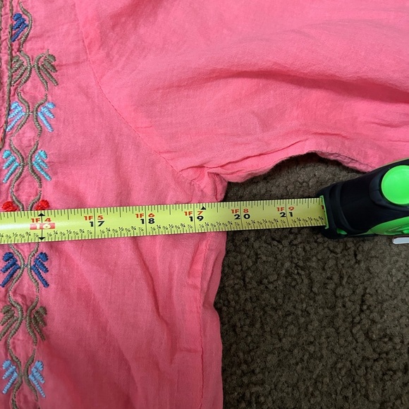 biya johnny was tunic dress‎ pink long sleeve size medium - Picture 6 of 6